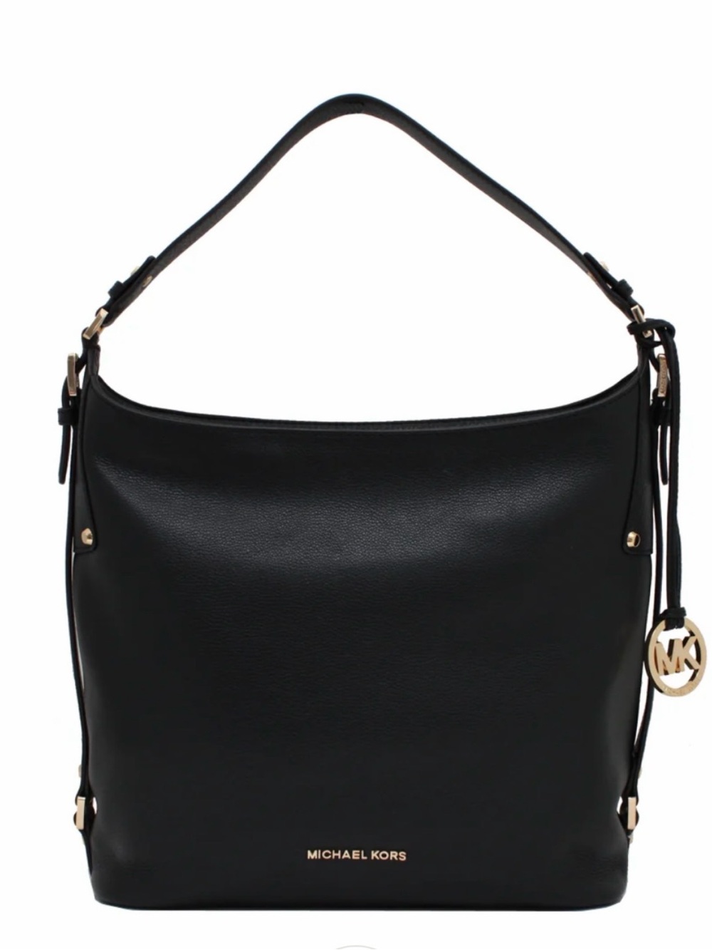 Michael Kors Bedford Large Belted Leather Hobo Bag - Black EUC